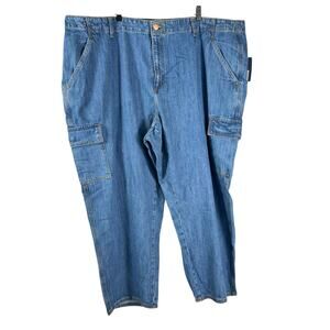 NWT Universal Thread Women's Blue 100% Cotton High Rise Boyfriend Jeans Size 24